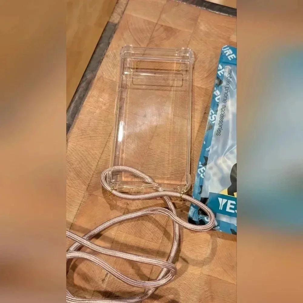 YESPURE Crossbody Case for Google Pixel 6 Pro 6.71 inch Clear Neck Cord (NWT)